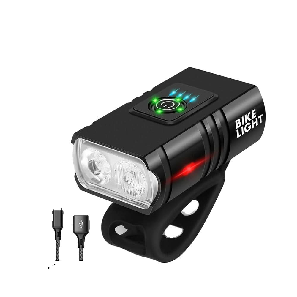 Norvo | NightRay – LED sykkellykt med USB-lading og 1500 lumen for trygge natturer