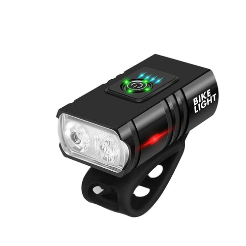 Norvo | LED sykkellykt med USB-lading og 6 lysmodus for nattsykling
