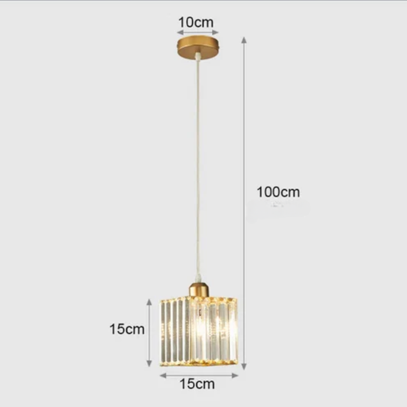 Elegant krystallpendellampe – luksusbelysning for spisestue og stue | Norvo