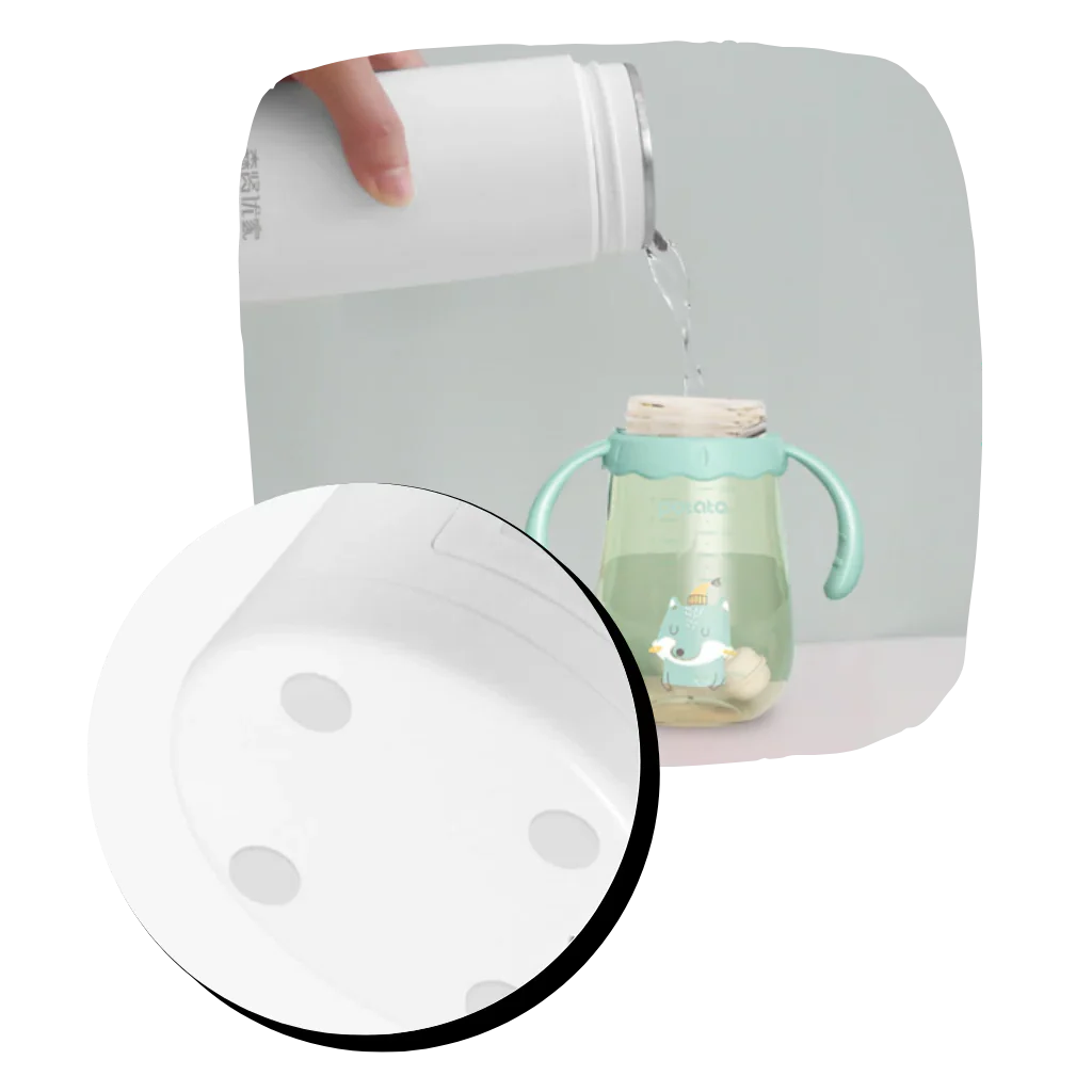 Norvo | Bærbar Vannkoker 400ml – Kompakt Reise Kjele med Intelligent Temperaturkontroll & Dobbel Isolasjon