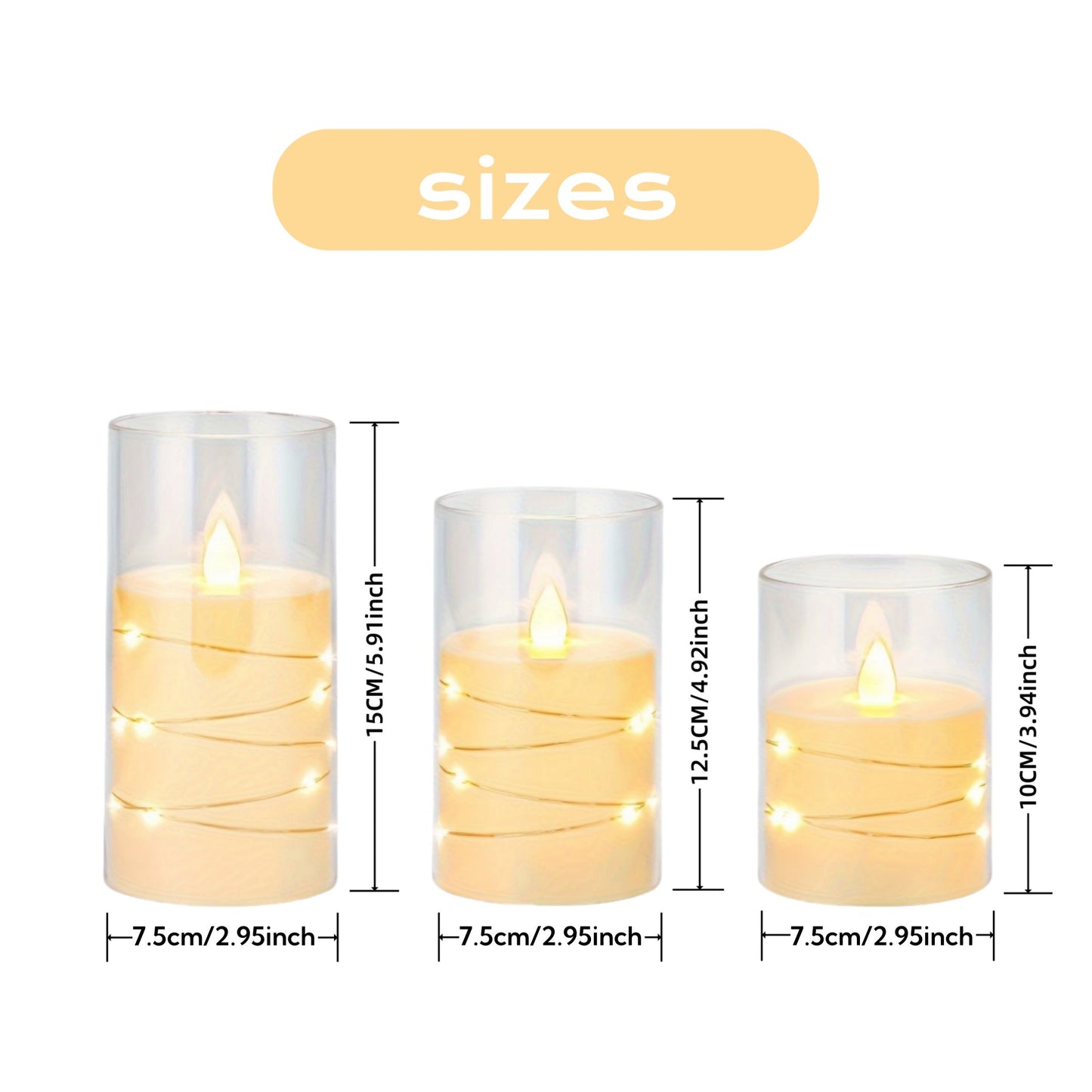 Norvo | SoftFlame - LED Lyssett med Fjernkontroll