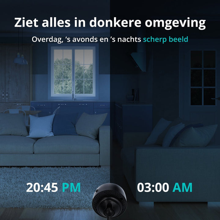 Norvo | SafetyCam WiFi Kamera - Ultra Kompakt 1080p WiFi Kamera for Maksimal Sikkerhet