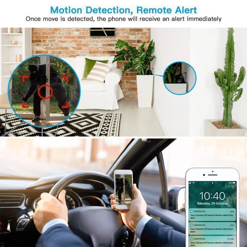 Norvo | MINIGUARD CAM – 1080p Mini Kamera med Magnetfeste & Nattmodus