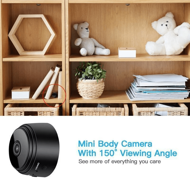 Norvo | MINIGUARD CAM – 1080p Mini Kamera med Magnetfeste & Nattmodus