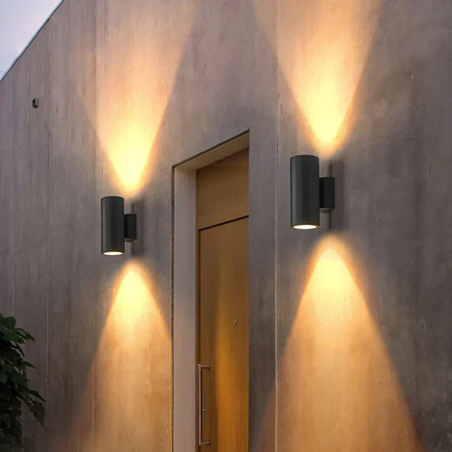 Aluminiums utendørs vegglampe med LED - Moderne belysning for hage og terrasse | Norvo