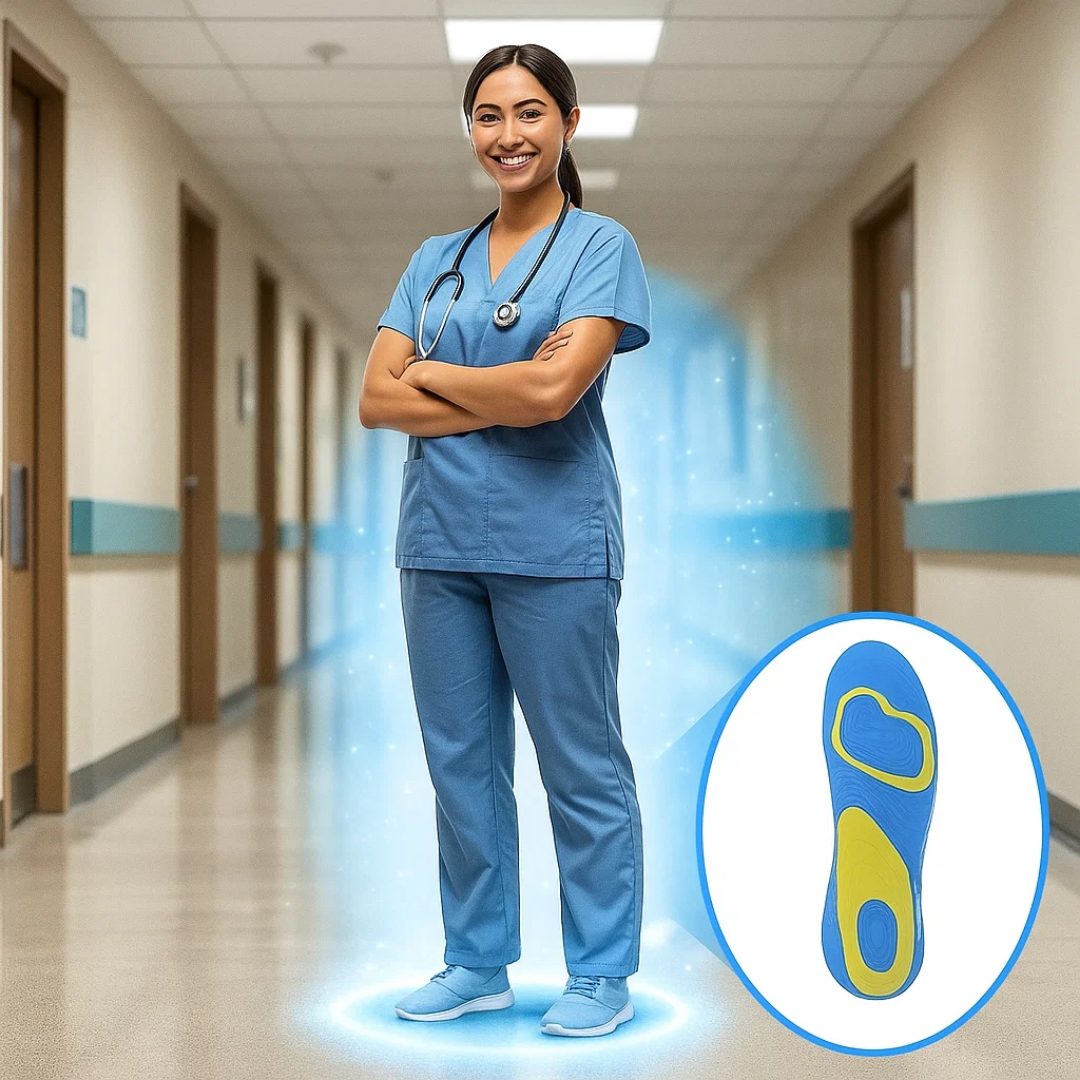 Plantar fasciitt lindring – Selvheftende gelpute – Hverdagskomfort for flate føtter Norvo