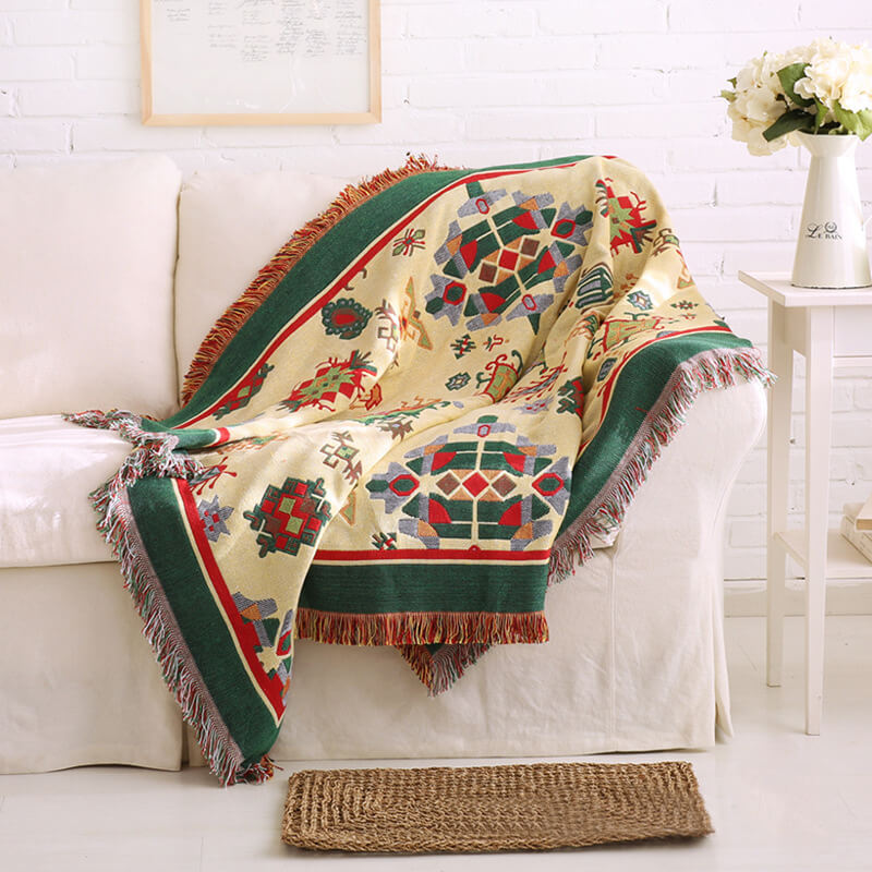 Bohemske strikkede kaster for sofasmykke | Norvo