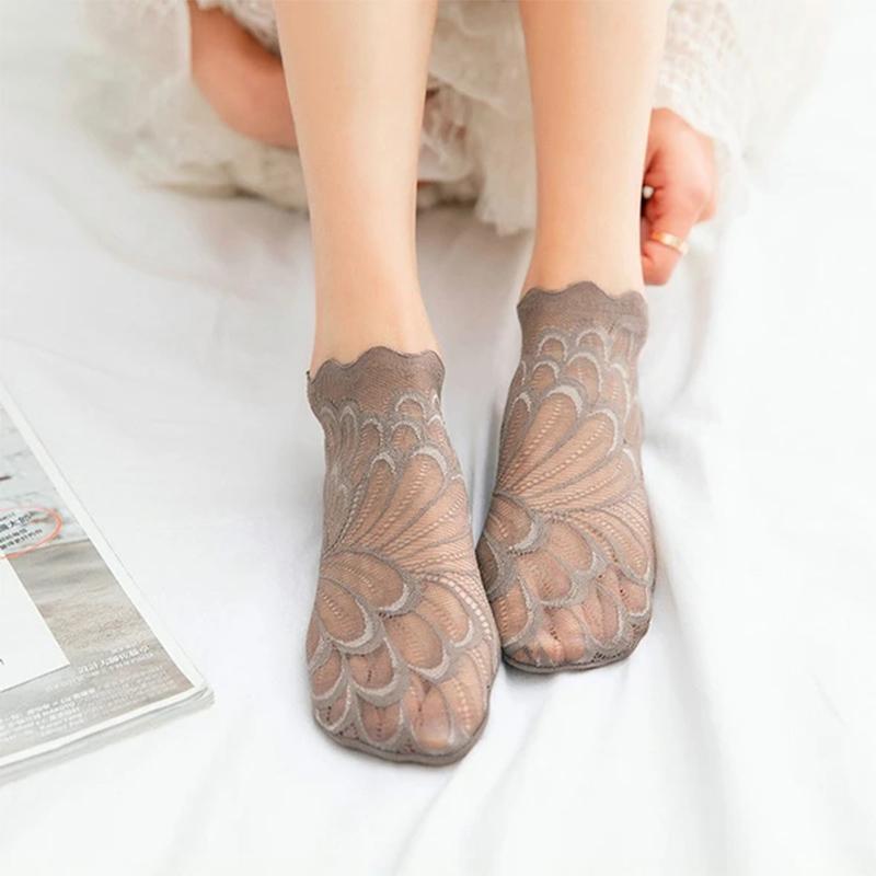 Norvo | Fantastiske Krystall Påfugl Strømper