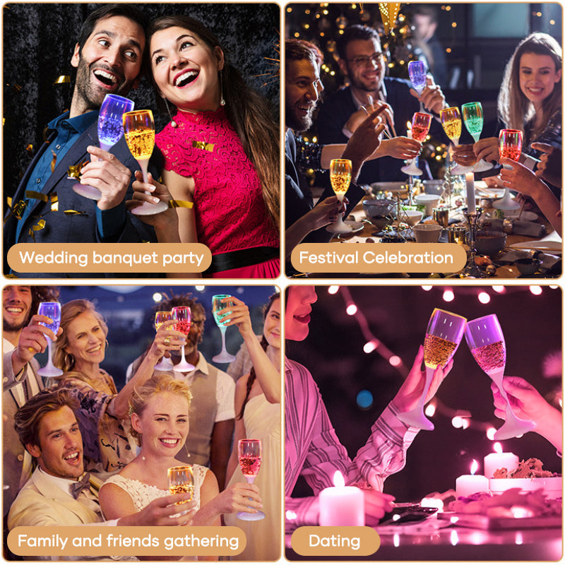 Norvo | LED belyst champagneglass