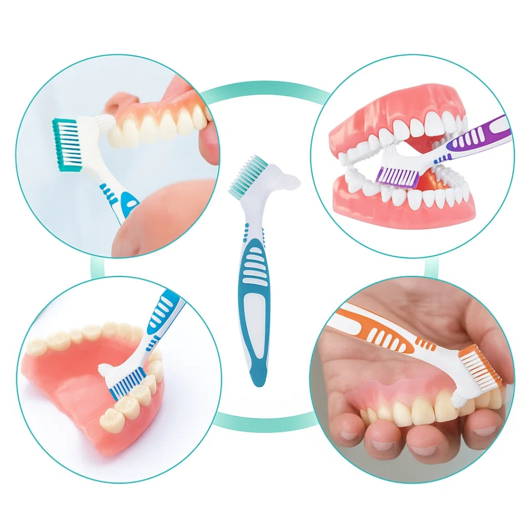 Myk børste med dobbelt hode – Antiskli håndtak – Ripefri rengjøring – Frisk pust for eldre Norvo