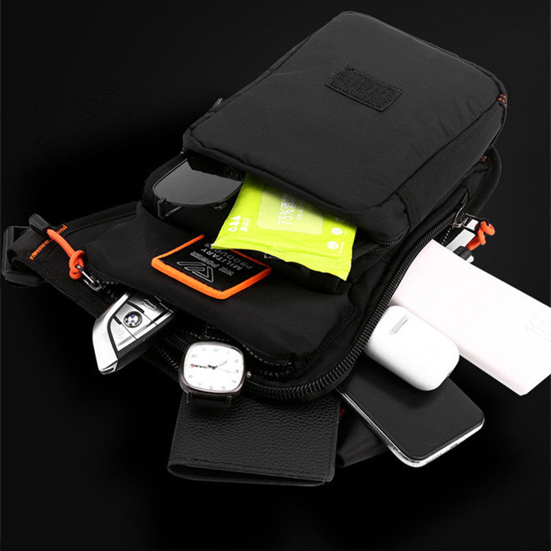 Norvo | Personliggjort Herres Motorsykkelstil Vanntett Nylon Ben Brystveske