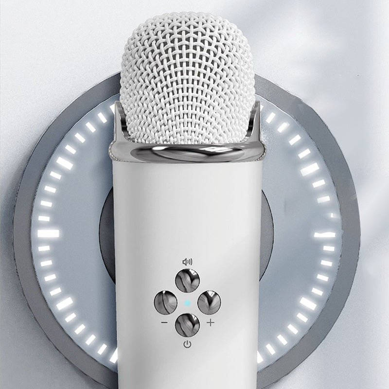Mini Karaoke-maskin og Bluetooth-høyttaler med trådløs mikrofon