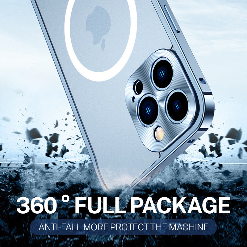 Norvo | Metallramme Magnetisk Ladetui For iPhone