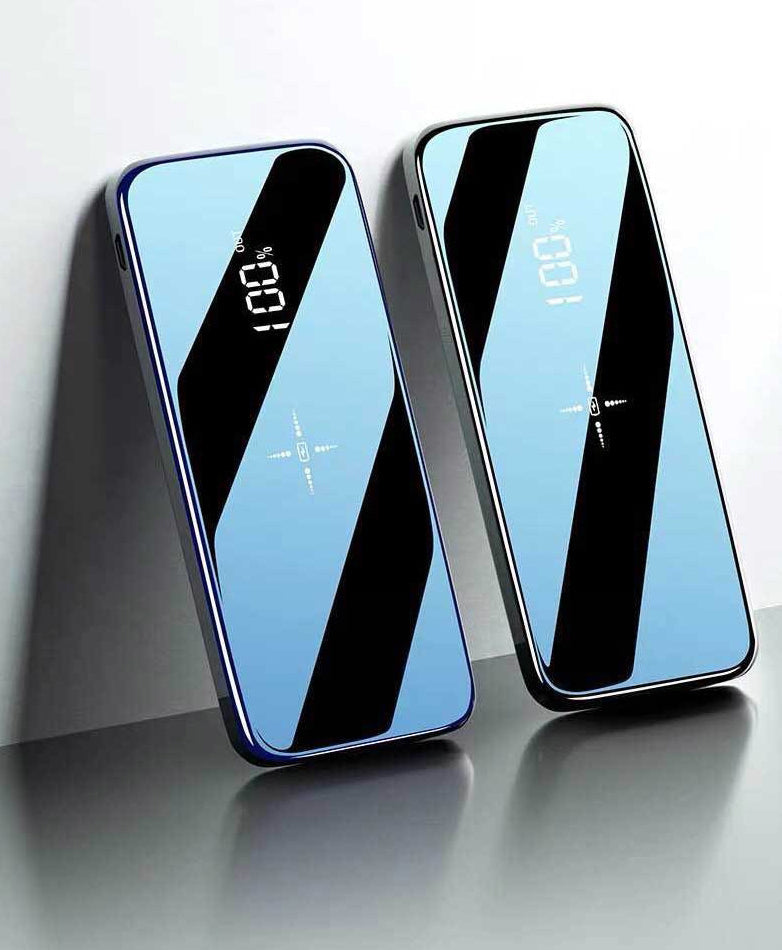 Norvo | Bærbar Trådløs Ultratynn 10000mAh Power Bank Med Digital LCD Skjerm Fullskjerm, Lading Av Tre Telefoner Samtidig