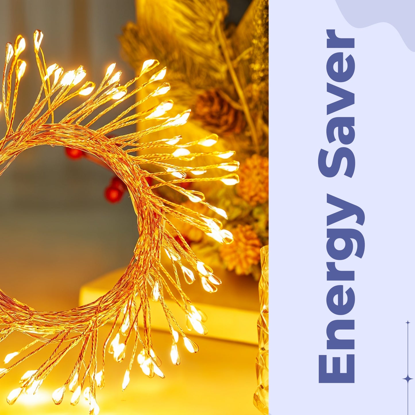 LED Smellbombe Lyskilder – Glitrende Kobbertråd Funksjonell