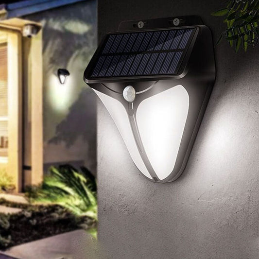 Norvo | Solenergi Intelligent Trekant Utendørs Vanntett Kroppssensor Patio LED Vegglampe