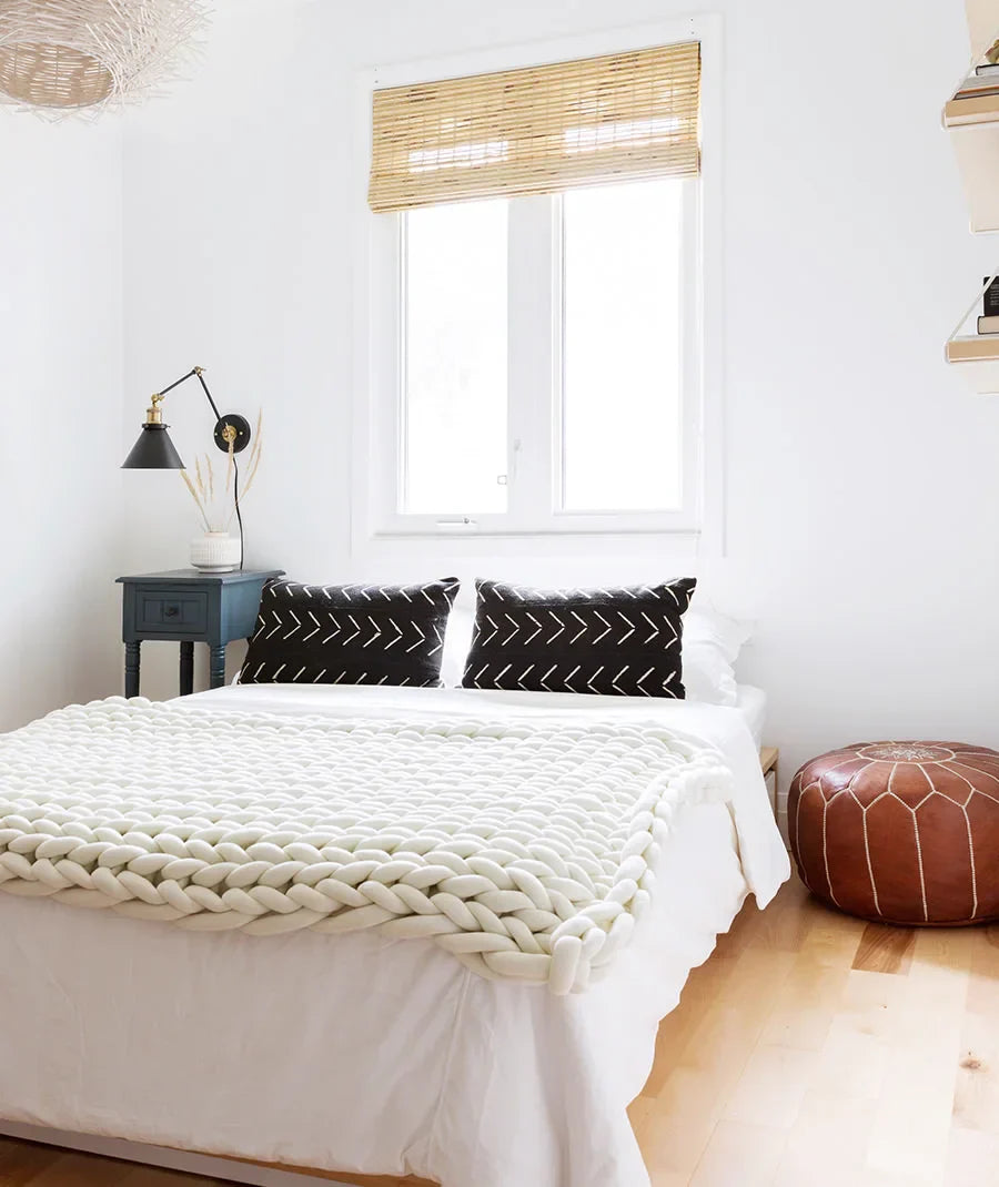 Norvo | Chunky Knit Håndlaget Vektet Pledd – Ultra-Koselig & Stilfullt Teppe