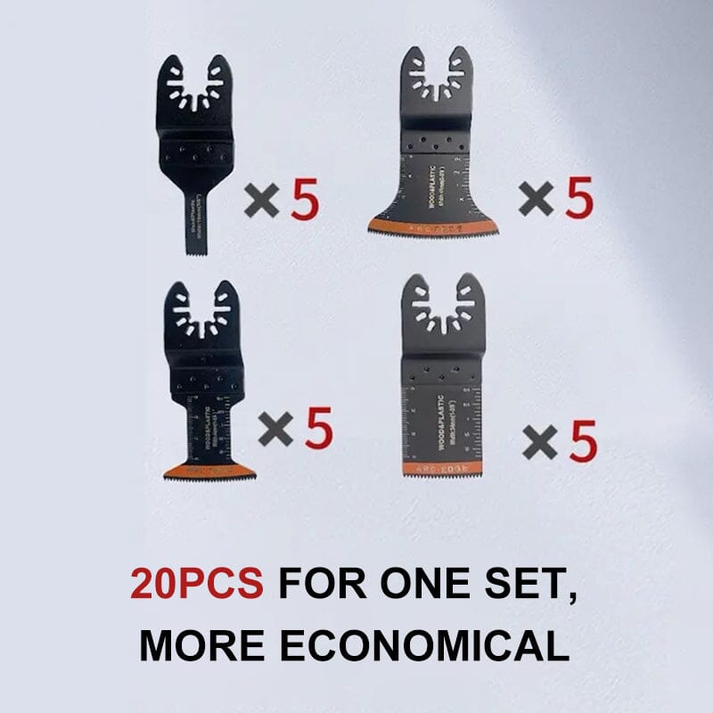 Norvo | Kantløs Oscillerende Verktøyklinger (20 Stykker)