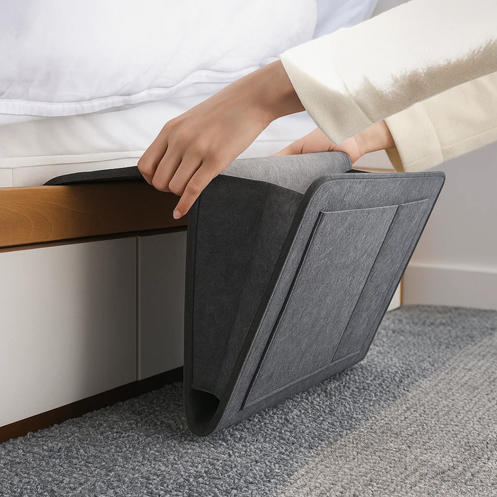 Essentials Within Reach – Tykk Filtdurabelt Materiale – Spar Plass Hold Orden & Nyt Nattkomfort Norvo