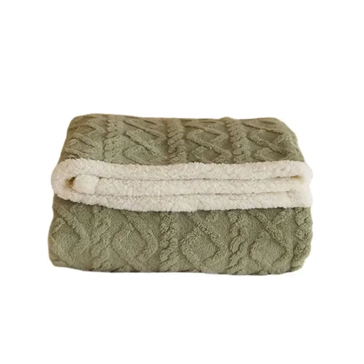 Norvo | Tykk Vinter Lammeull Teppe - WarmWool
