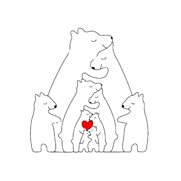 Norvo | CozyBears Trefamiliepuzzle