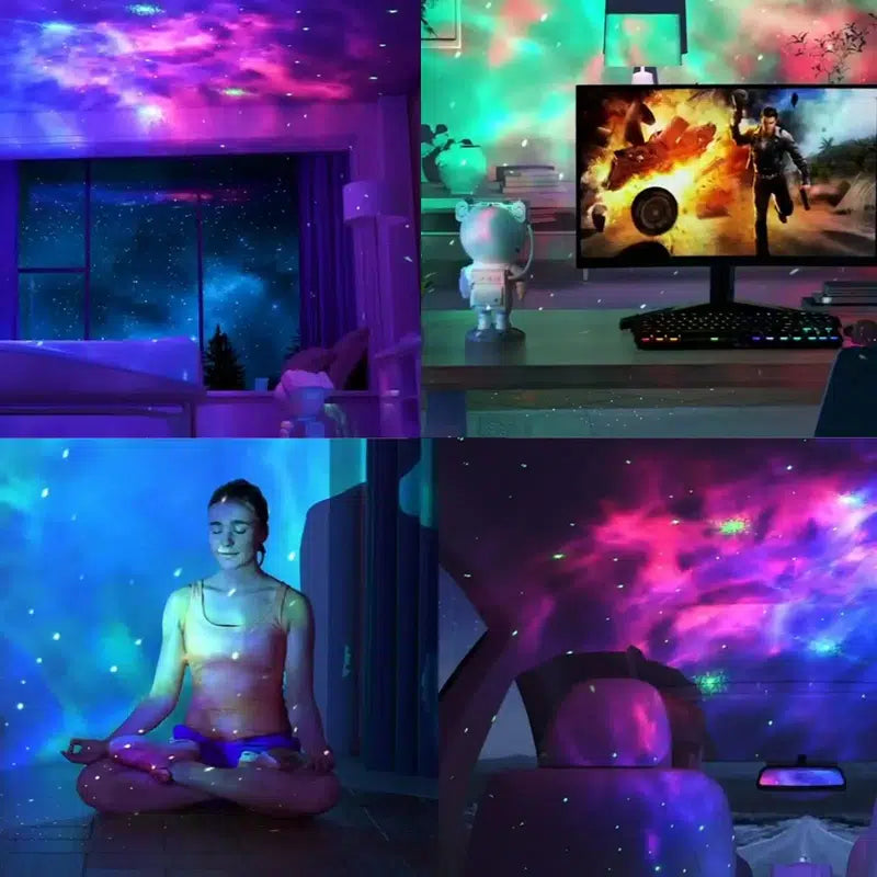 Norvo | Astronaut Galaxy Prosjektor Flere Moduser Galaxy Nattlys med Fjernkontroll