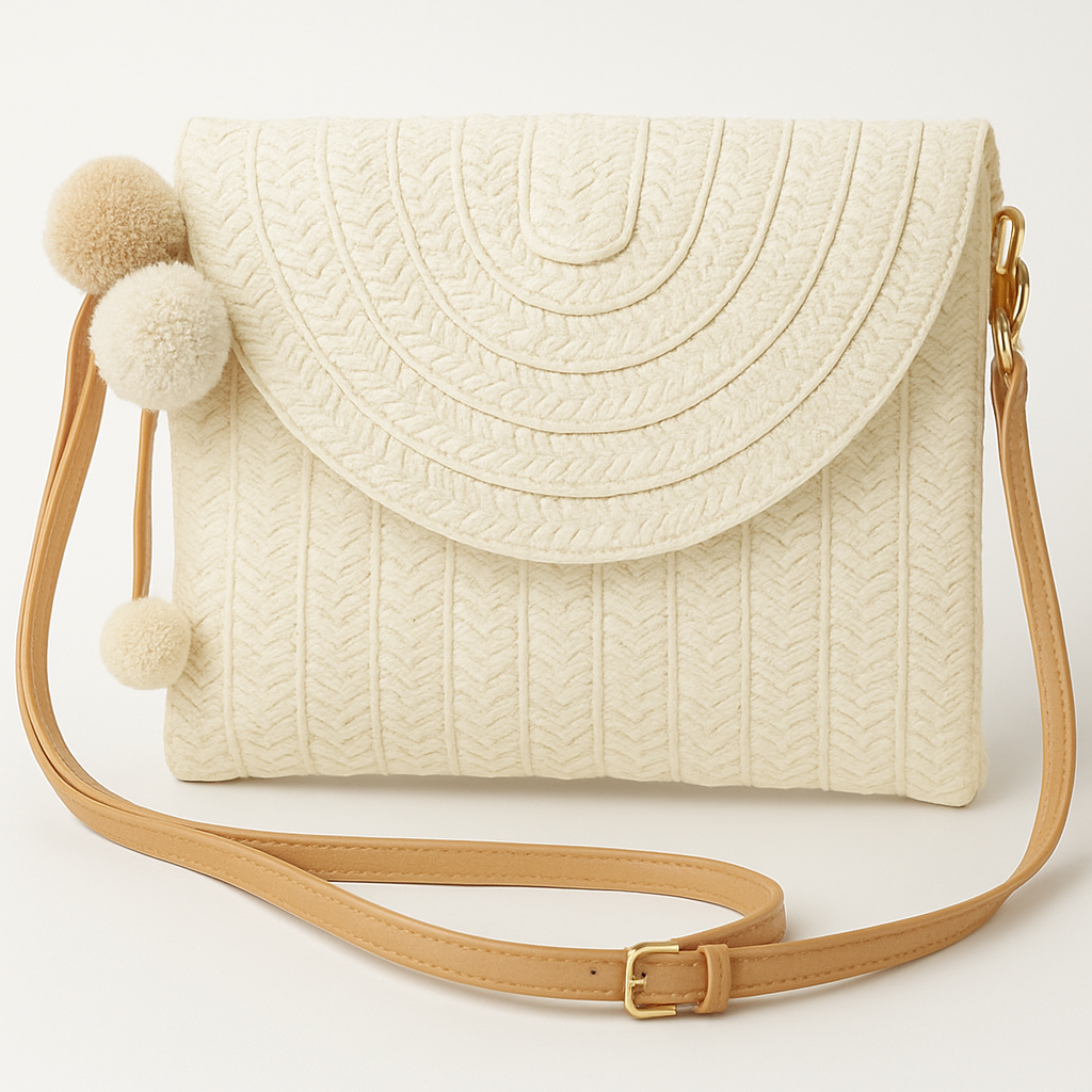 Norvo | Straw Crossbody Bag Sommer Woven Shoulder Purse