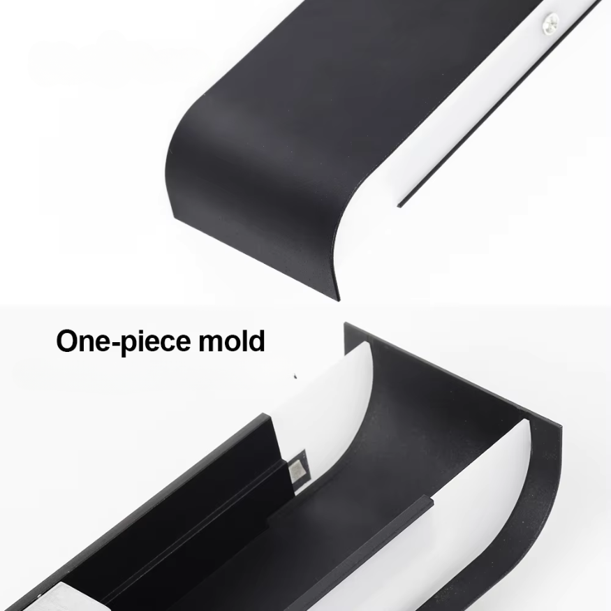 Norvo | Nordisk LED Vegglampe - Moderne Børstet Aluminum Innendørs Vegglampe