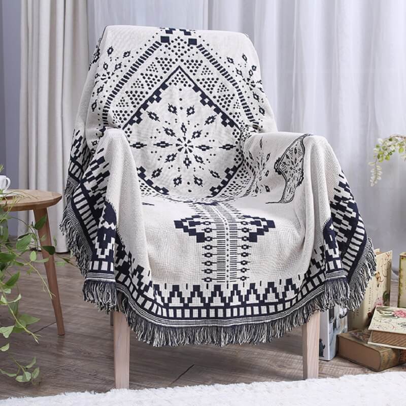 Bohemske strikkede kaster for sofasmykke | Norvo