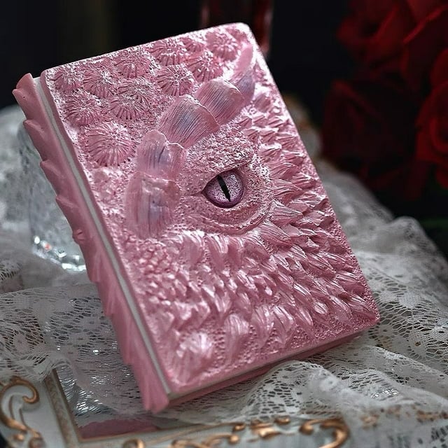 Norvo | Drageøyne 3D Trykket Journal - Håndlaget Harpiks Graverte Notatbok