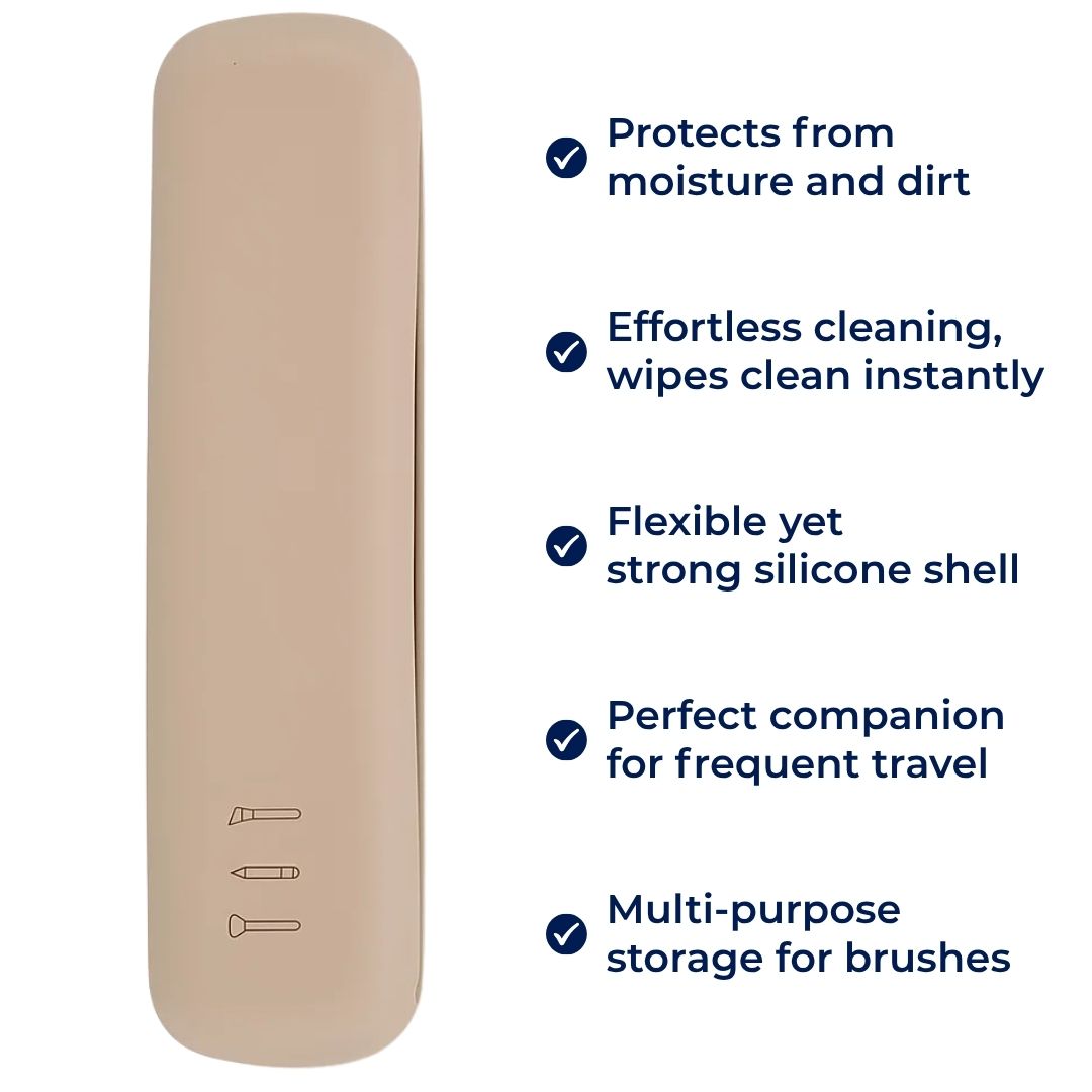 Organiser & Beskytt Penslene Dine – Støv- & Vanntett Silikonetui – Hold Rent & Floke-Fri Norvo