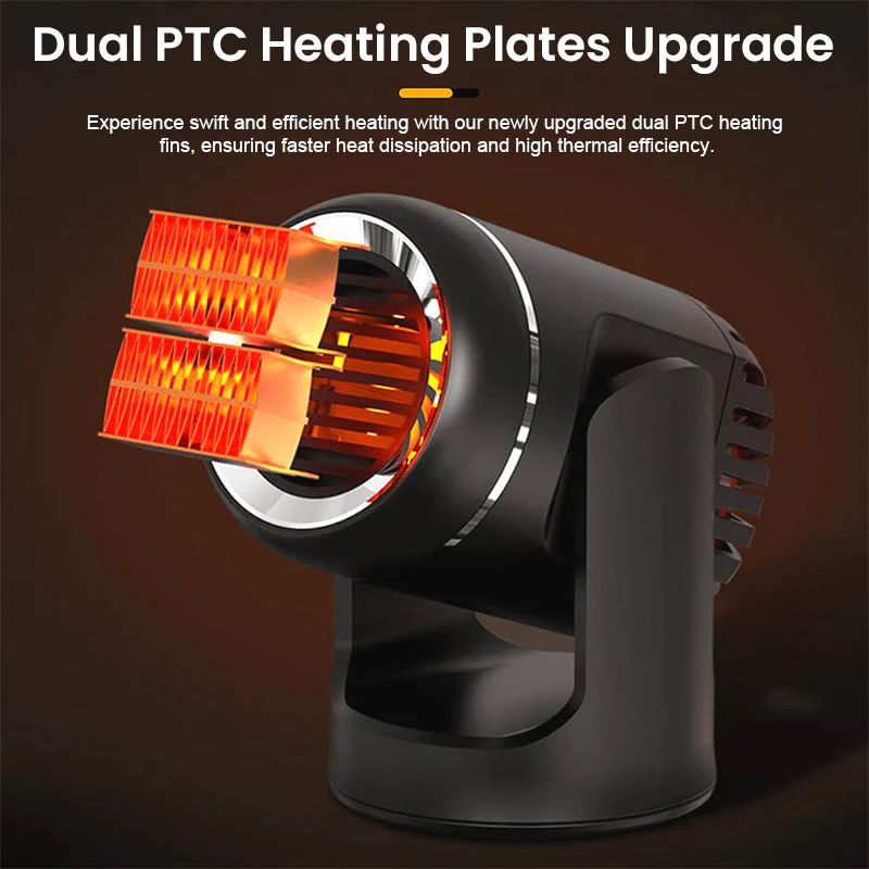 Norvo | Bærbar 360° roterende bilvarmer