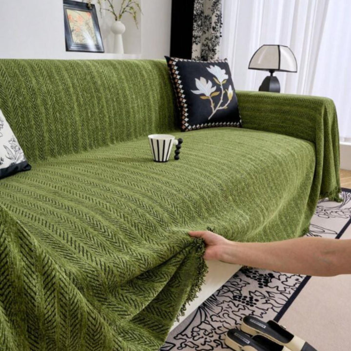 Norvo | Herringbone Chenille Quipser Sofadekke