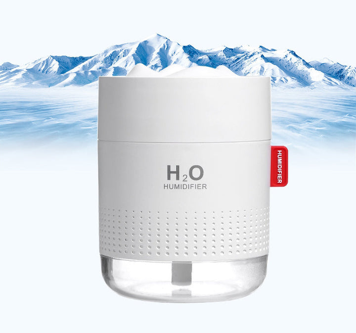 Norvo | USB Ultralyd Stille Luftfukter, med Delikat Spray, To Lystilstander, 500ml Vannbeholder og Anti Tørrbrenning Beskyttelse, for Søvn, Arbeid, Studier og Mer