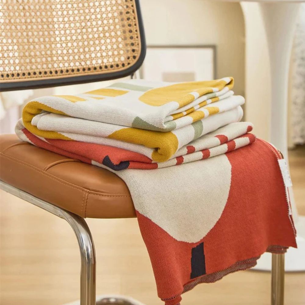 Norvo | Vår Tulipan Blomster Strikket Teppe