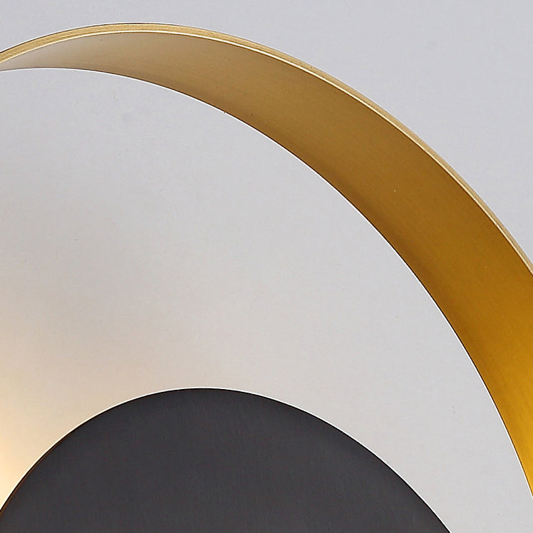 Norvo | Moderne Minimalistisk Jern Sirkel Ring 1-Lyskilde Vegglampe For Soverom