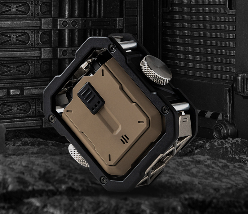 Norvo | Mekanisk Invasjon - Super Core Gold Mecha Stil True Wireless Bluetooth Ørepropper