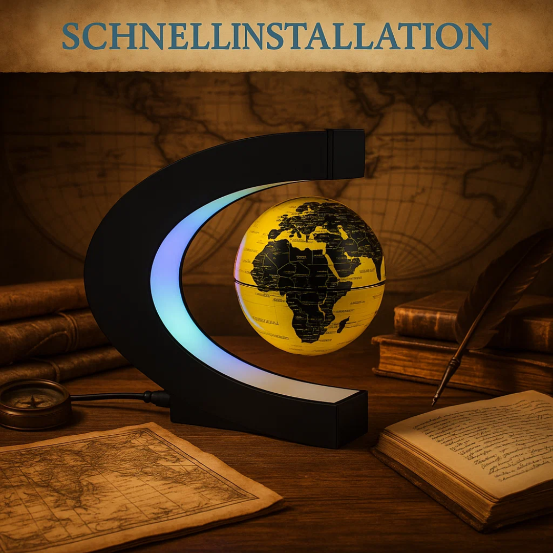 Norvo | AstroGlobe LED Verdens Globe – Flytende Globe Lampe med Magnetisk Oppheng