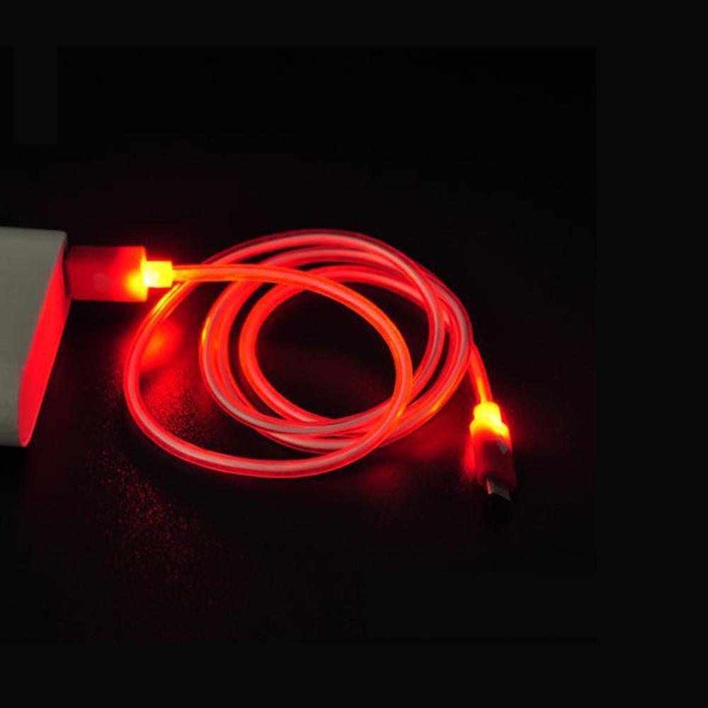 Norvo | LED USB Kabel - LED Flytende Synlig Lys Opp Luminescent Smart Lading