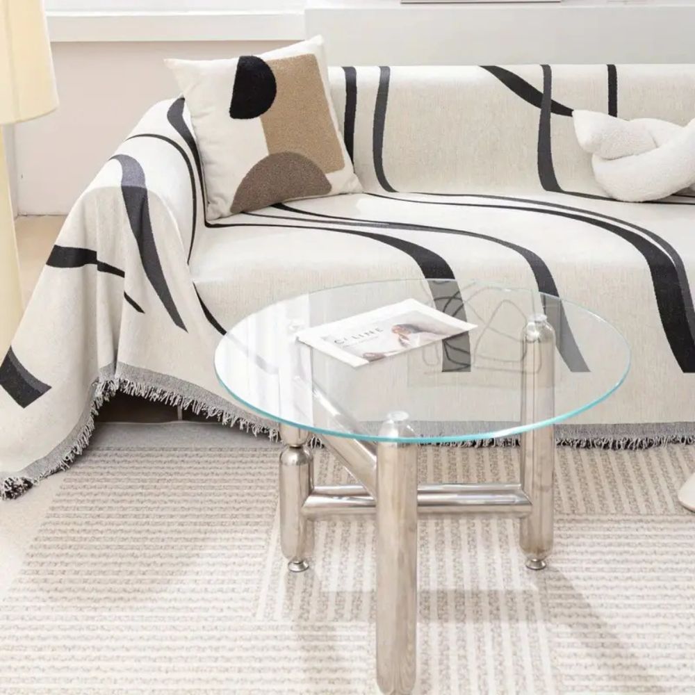 Norvo | Bølgelinjers Chenille Sofatrekk