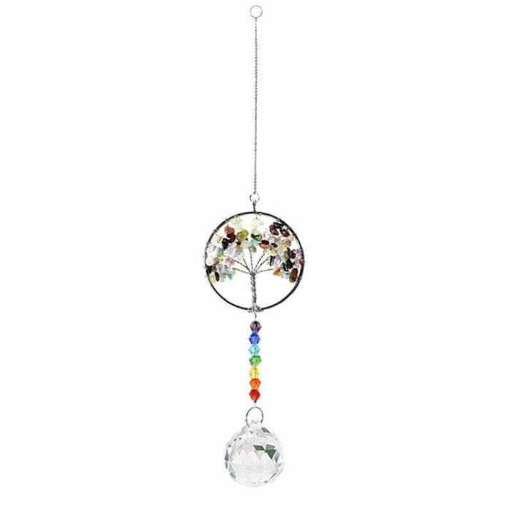 Crystal Wind Chime Tree Of Life Suncatcher | Norvo