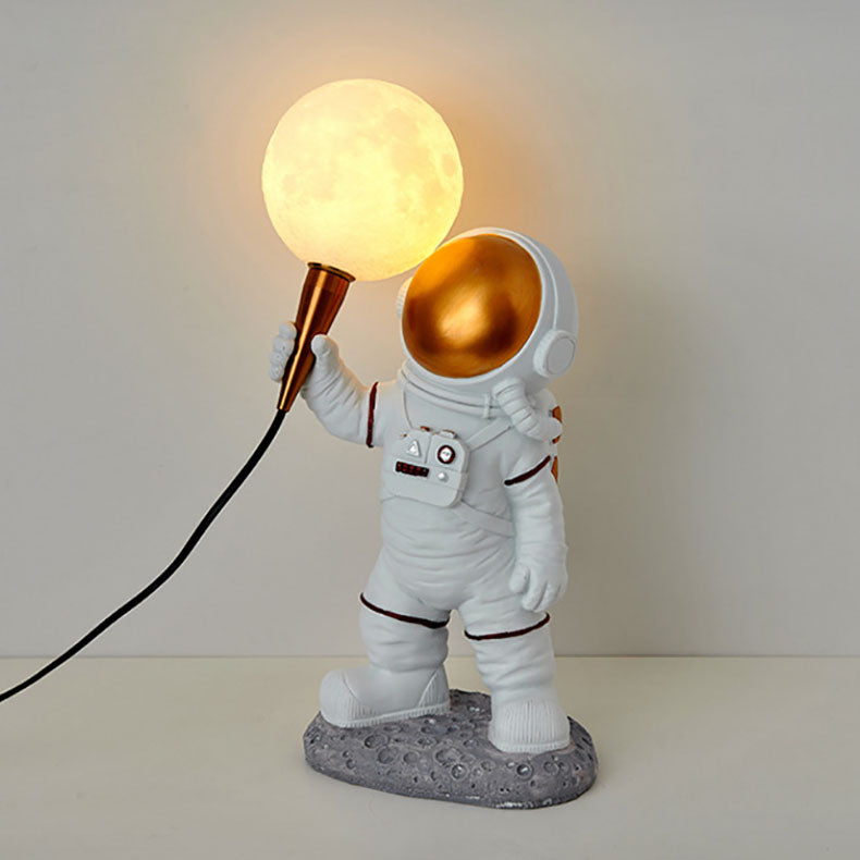 Norvo | CosmoBuddy Astronaut Vegglampe | Kreativ Design | Harpiks & ABS | LED Soveromslampe