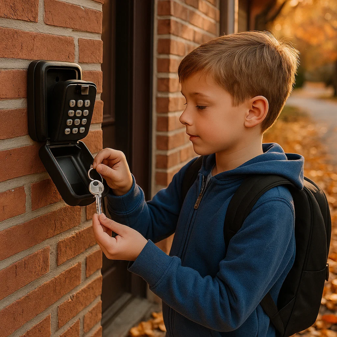 Norvo | KeyGuard Utendørs Safe – Værbestandig Veggmontert Nøkkelboks