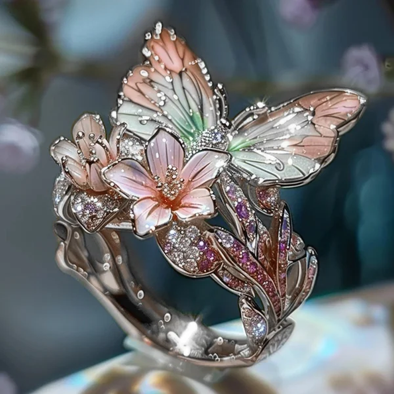 Butterfly flower ring | Norvo