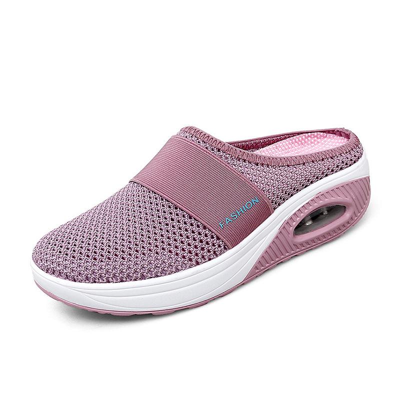 Norvo | Flate Slingback Sandaler Laget av Mesh