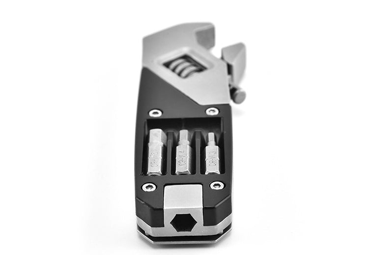 Norvo | Multifunksjonell Bærbar Rustfritt Stål Justerbar og Sammenleggbar Insexnøkkel Med Skrutrekker, for Daglig Bruk