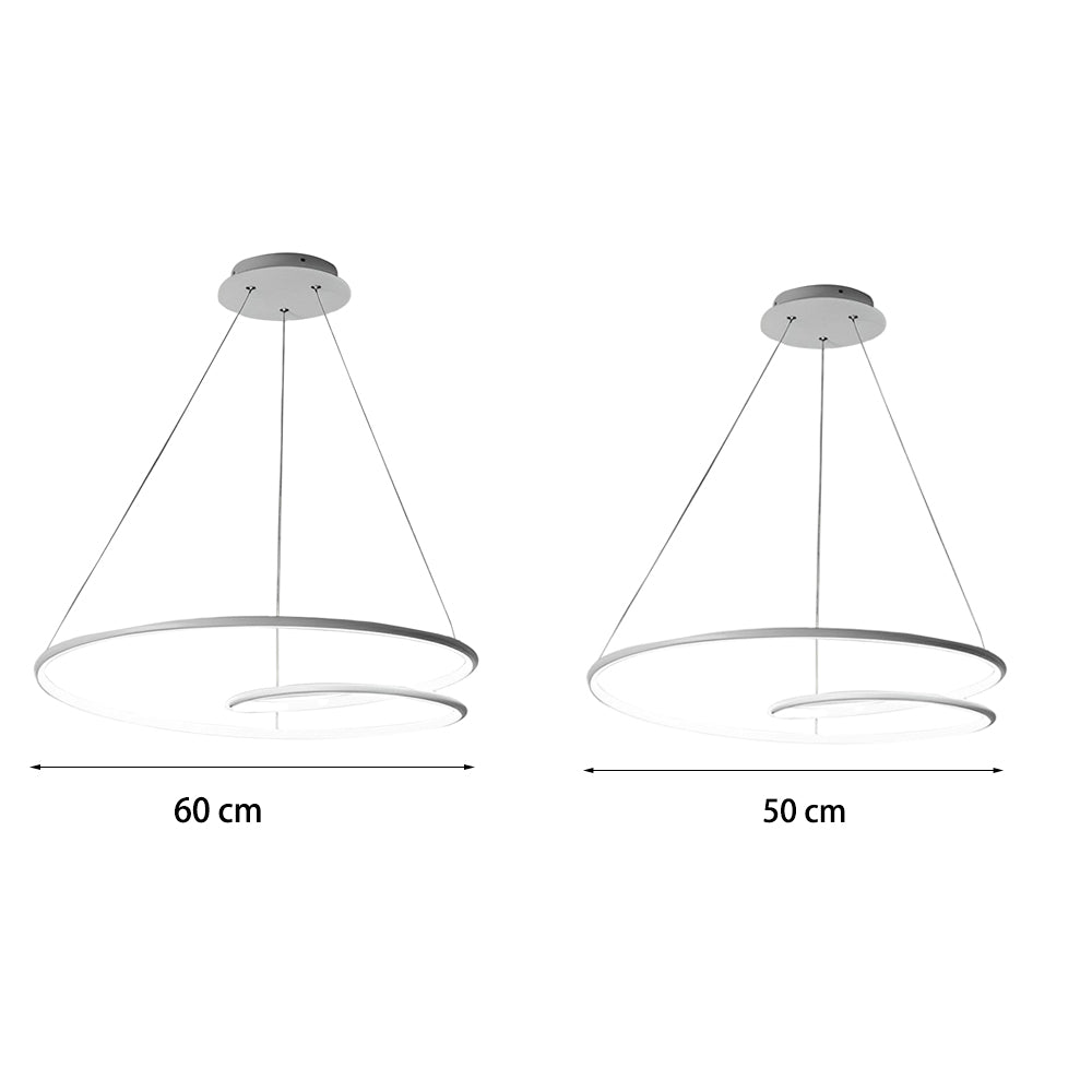 Moderne LED dimbar pendellampe - høydejusterbar taklampe for spisestue og stue
