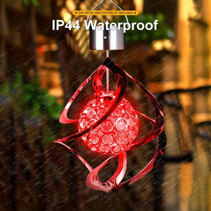 Norvo | SolarWind Lydlys | Solvindklokker med fargeforandring | Værbestandig & Energisparende | For Hage, Balkong & Terrasse