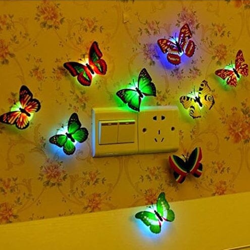 Norvo | 12-pak: LED sommerfugl dekorasjon nattlys