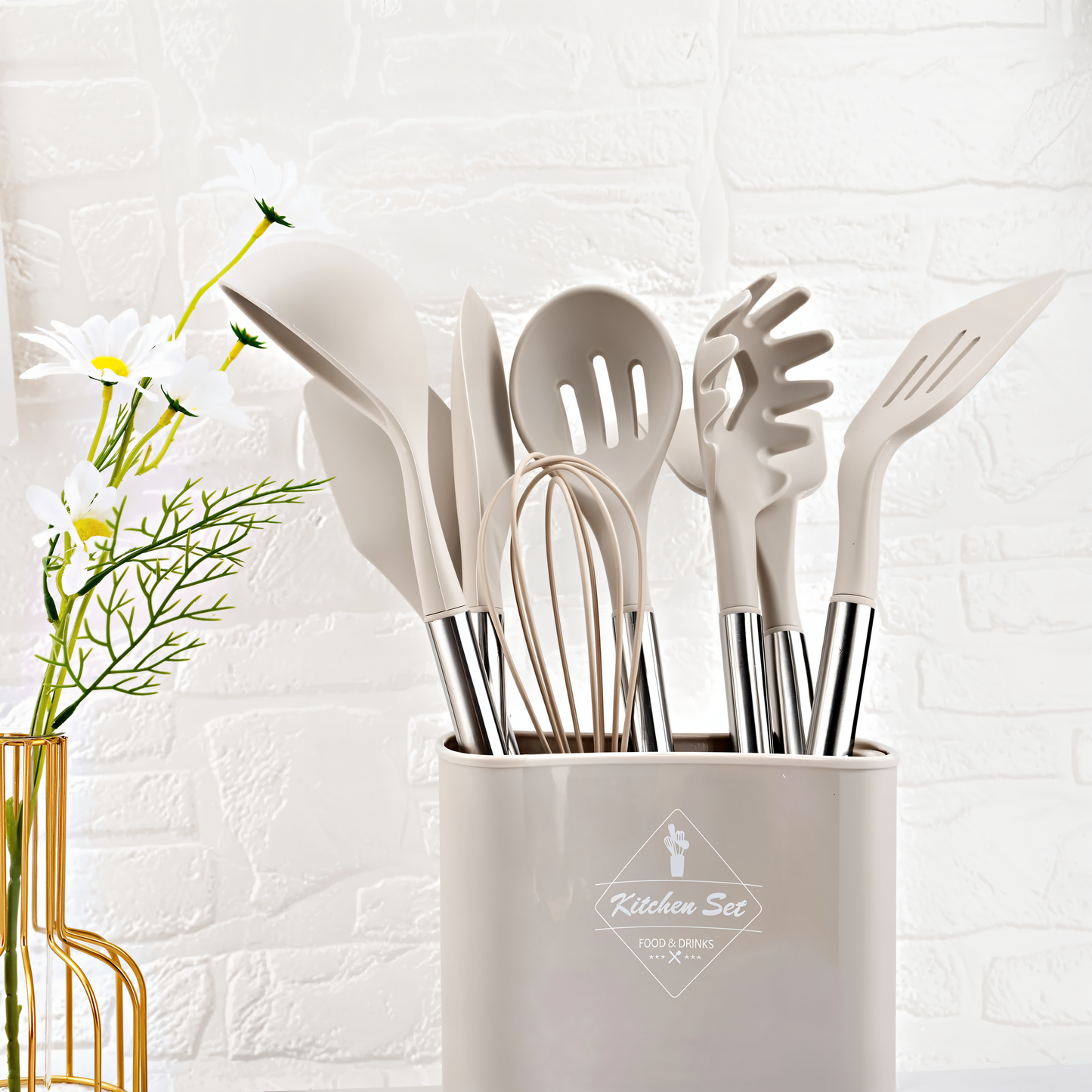 Norvo | 12-dels silikon kjøkken redskapssett – Culinara Pro